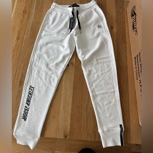 Moose Knuckles White Track Pants
